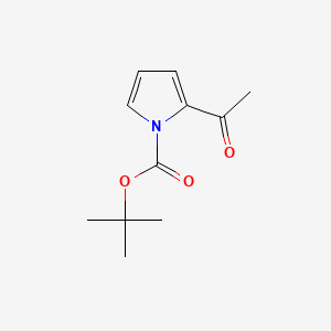 tert-Butyl 2-acetyl-1H-pyrrole-1-carboxylate chemical structure (CAS 75400-61-2)