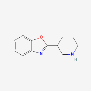 2-(Piperidin-3-yl)benzo[d]oxazole chemical structure (CAS 754126-86-8)