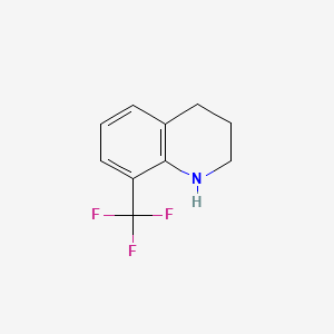 8-(Trifluoromethyl)-1,2,3,4-tetrahydroquinoline chemical structure (CAS 75414-01-6)