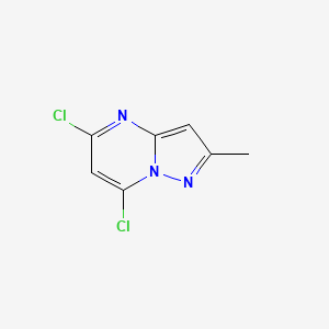 5,7-Dichloro-2-methylpyrazolo[1,5-a]pyrimidine chemical structure (CAS 754211-02-4)
