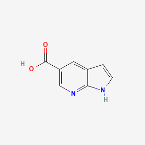 1H-Pyrrolo[2,3-b]pyridine-5-carboxylic acid chemical structure (CAS 754214-42-1)