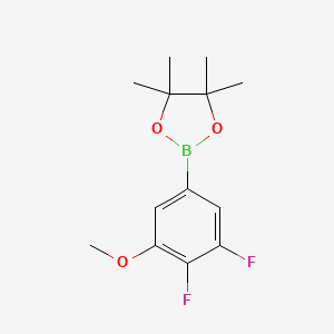 2-(3,4-Difluoro-5-methoxyphenyl)-4,4,5,5-tetramethyl-1,3,2-dioxaborolane chemical structure (CAS 754226-38-5)