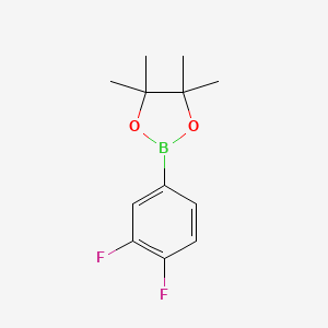 2-(3,4-Difluorophenyl)-4,4,5,5-tetramethyl-1,3,2-dioxaborolane chemical structure (CAS 754226-39-6)