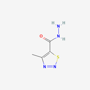 4-Methyl-1,2,3-thiadiazole-5-carbohydrazide chemical structure (CAS 75423-15-3)