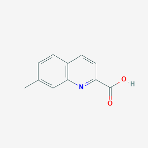 7-Methylquinoline-2-carboxylic acid chemical structure (CAS 75434-10-5)