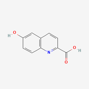 6-Hydroxyquinoline-2-carboxylic acid chemical structure (CAS 75434-18-3)