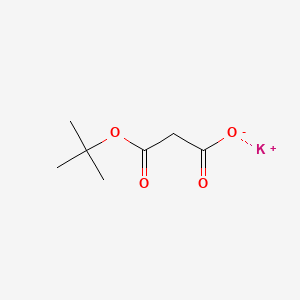 Potassium 3-(tert-butoxy)-3-oxopropanoate chemical structure (CAS 75486-33-8)