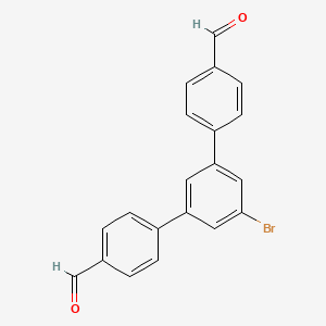 5'-Bromo-[1,1':3',1''-terphenyl]-4,4''-dicarbaldehyde chemical structure (CAS 754991-12-3)