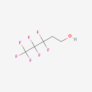 3,3,4,4,5,5,5-Heptafluoropentan-1-ol chemical structure (CAS 755-40-8)
