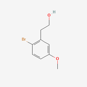 2-(2-Bromo-5-methoxyphenyl)ethanol chemical structure (CAS 75534-35-9)