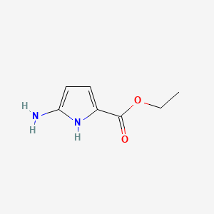 Ethyl 5-amino-1H-pyrrole-2-carboxylate chemical structure (CAS 755750-25-5)