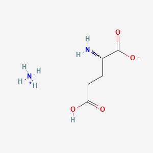 Ammonium (S)-2-amino-4-carboxybutanoate chemical structure (CAS 7558-63-6)