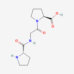 L-Prolylglycyl-L-proline chemical structure (CAS 7561-51-5)