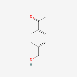 1-(4-(Hydroxymethyl)phenyl)ethanone chemical structure (CAS 75633-63-5)
