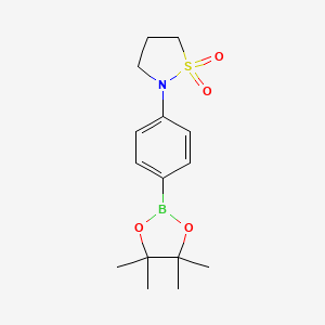 4-(1,1-Dioxido-2-isothiazolidinyl)phenylboronic Acid Pinacol Ester chemical structure (CAS 756520-72-6)