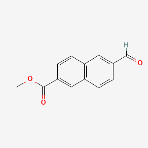 Methyl 6-formyl-2-naphthoate chemical structure (CAS 7567-87-5)