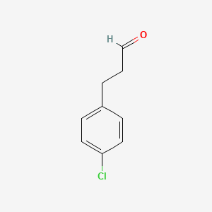 3-(4-Chlorophenyl)propanal chemical structure (CAS 75677-02-0)