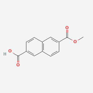 6-(Methoxycarbonyl)-2-naphthoic acid chemical structure (CAS 7568-08-3)