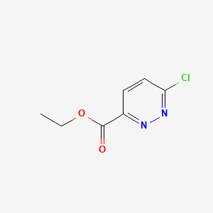 Ethyl 6-chloro-3-pyridazinecarboxylate chemical structure (CAS 75680-92-1)