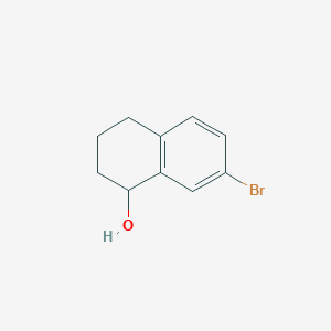 7-Bromo-1,2,3,4-tetrahydronaphthalen-1-ol chemical structure (CAS 75693-15-1)