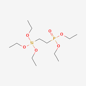 Diethylphosphatoethyltriethoxysilane chemical structure (CAS 757-44-8)