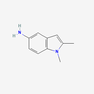 1,2-Dimethyl-1H-indol-5-amine chemical structure (CAS 7570-48-1)