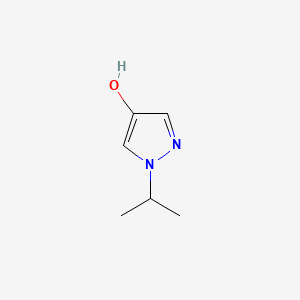 1-Isopropyl-1H-pyrazol-4-ol chemical structure (CAS 75702-84-0)