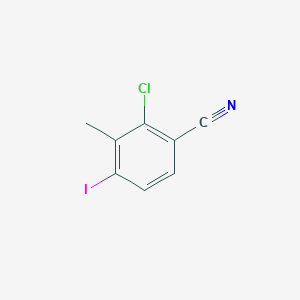 2-Chloro-4-iodo-3-methylbenzonitrile chemical structure (CAS 757247-75-9)