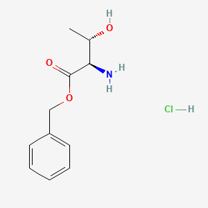 (2R,3S)-Benzyl 2-amino-3-hydroxybutanoate hydrochloride chemical structure (CAS 75748-36-6)