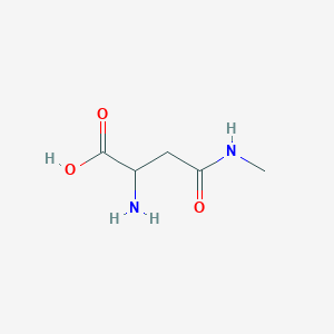 2-Amino-4-(methylamino)-4-oxobutanoic acid chemical structure (CAS 757887-52-8)