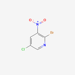 2-Bromo-5-chloro-3-nitropyridine chemical structure (CAS 75806-86-9)