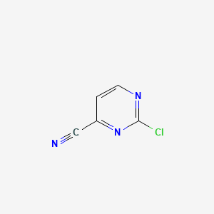 2-Chloropyrimidine-4-carbonitrile chemical structure (CAS 75833-38-4)