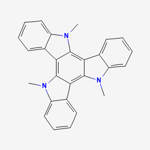 5,10,15-Trimethyl-10,15-dihydro-5H-diindolo[3,2-a:3',2'-c]carbazole chemical structure (CAS 75833-66-8)