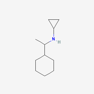 N-(1-Cyclohexylethyl)cyclopropanamine chemical structure (CAS 7584-67-0)