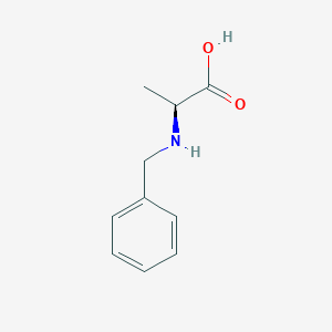 (S)-2-(Benzylamino)propanoic acid chemical structure (CAS 7585-47-9)
