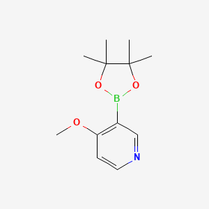 4-Methoxy-3-(4,4,5,5-tetramethyl-1,3,2-dioxaborolan-2-yl)pyridine chemical structure (CAS 758699-74-0)