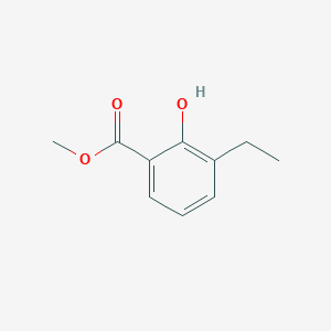 Methyl 3-ethyl-2-hydroxybenzoate chemical structure (CAS 75871-40-8)