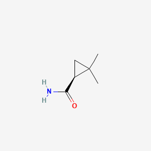 (S)-2,2-Dimethylcyclopropanecarboxamide chemical structure (CAS 75885-58-4)