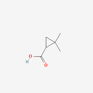 2,2-Dimethylcyclopropanecarboxylic acid chemical structure (CAS 75885-59-5)