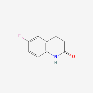 6-Fluoro-3,4-dihydroquinolin-2(1H)-one chemical structure (CAS 75893-82-2)