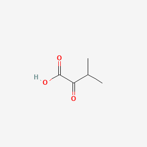 3-Methyl-2-oxobutanoic acid chemical structure (CAS 759-05-7)