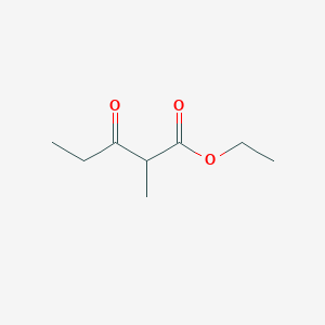 Ethyl 2-methyl-3-oxopentanoate chemical structure (CAS 759-66-0)