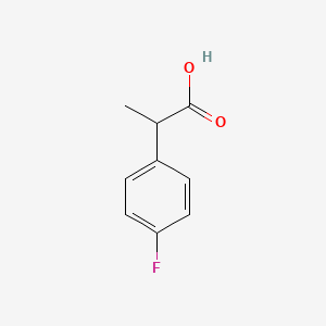 2-(4-Fluorophenyl)propanoic acid chemical structure (CAS 75908-73-5)