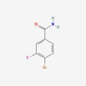 4-Bromo-3-fluorobenzamide chemical structure (CAS 759427-20-8)