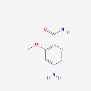 4-Amino-2-methoxy-N-methylbenzamide chemical structure (CAS 75955-35-0)