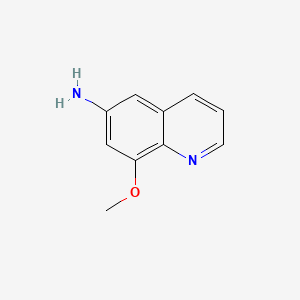 8-Methoxyquinolin-6-amine chemical structure (CAS 75959-08-9)