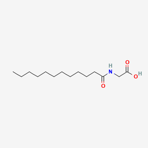 2-Dodecanamidoacetic acid chemical structure (CAS 7596-88-5)