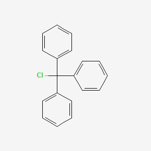 (Chloromethanetriyl)tribenzene chemical structure (CAS 76-83-5)