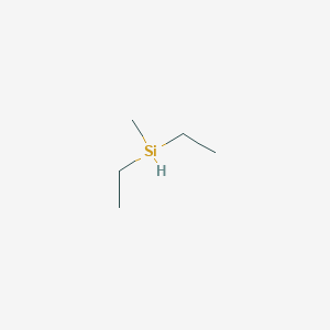 Diethylmethylsilane chemical structure (CAS 760-32-7)
