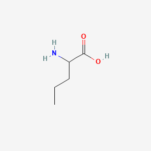 2-Aminopentanoic acid chemical structure (CAS 760-78-1)